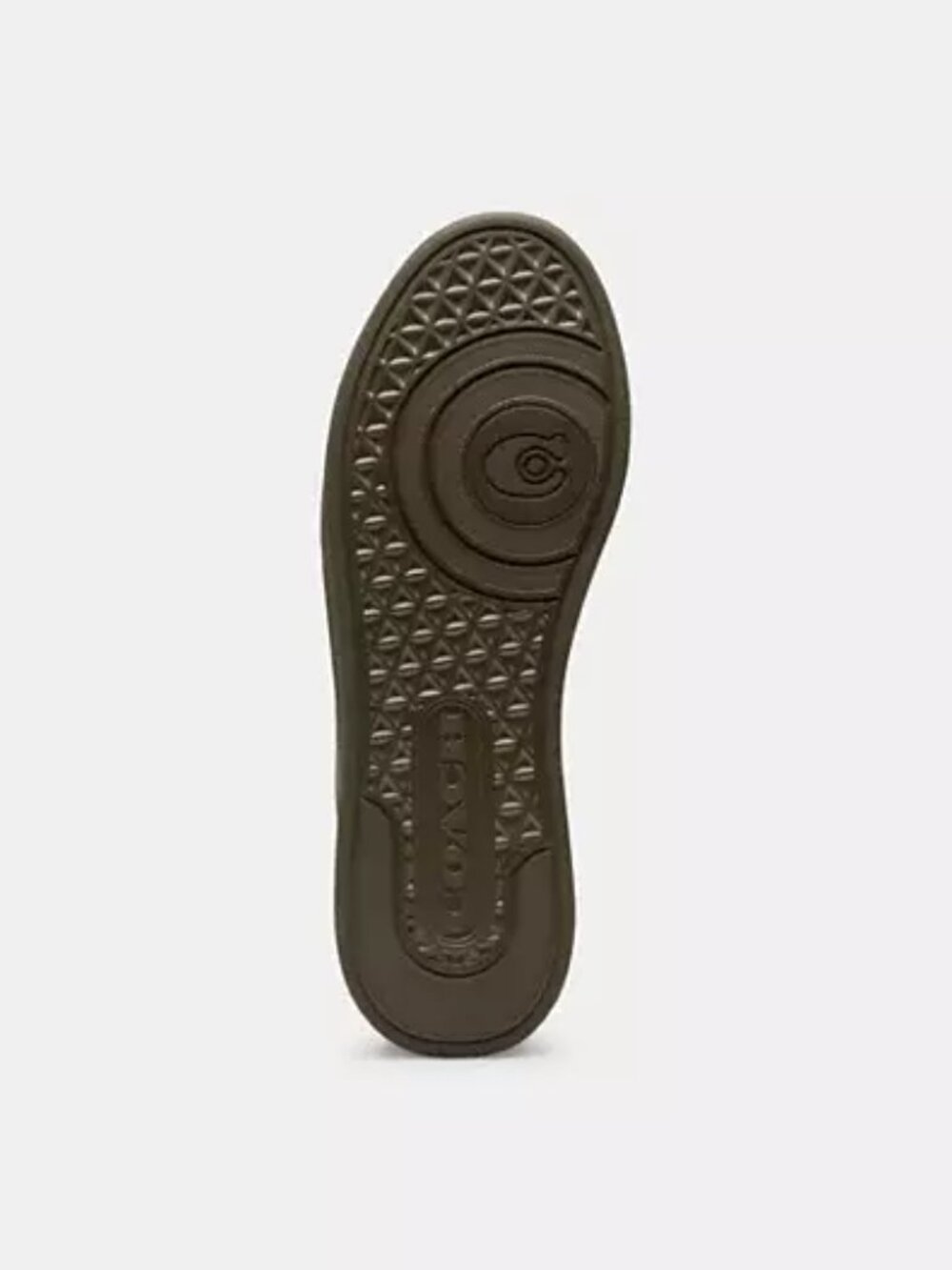 Coach High Line Suede Leather Sneakers Olive Lace Up Shoes Women's Size 5 NIB - Picture 8 of 9